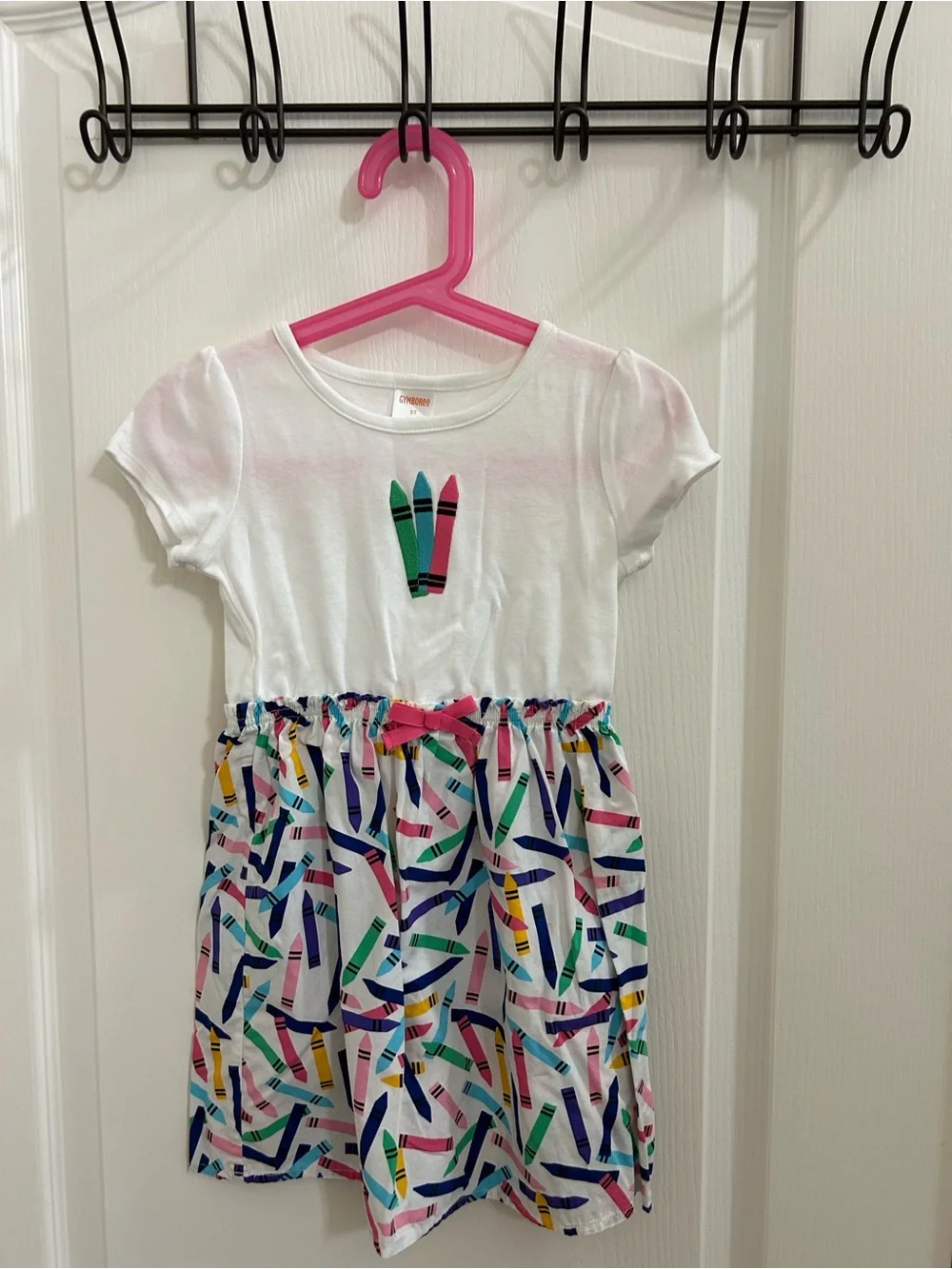 Gymboree Back to School Outfit Set - Dress, Socks, & Bows - Size 5T - EUC